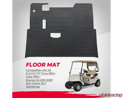 Kemimoto Golf Cart Floor Mat - B1406-01801BK