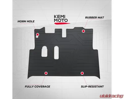 Kemimoto Golf Cart Mat Full Coverage Floor Liner Black EZGO RXV - B1406-01901BK
