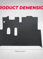 Kemimoto Golf Cart Mat Full Coverage Floor Liner Black EZGO RXV                                     - B1406-01901BK - Image 3