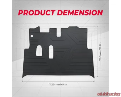 Kemimoto Golf Cart Mat Full Coverage Floor Liner Black EZGO RXV - B1406-01901BK