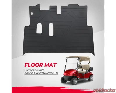 Kemimoto Golf Cart Mat Full Coverage Floor Liner Black EZGO RXV - B1406-01901BK