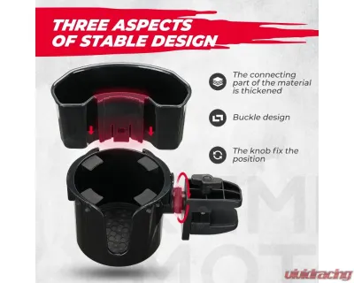 Kemimoto Golf Cart 2-in-1 Cup Holder Universal - B1406-02002