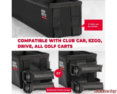 Kemimoto Universal Golf Cart Inner Front Storage Basket EZGO / Drive / ICON / Club Car - B1406-02201BK