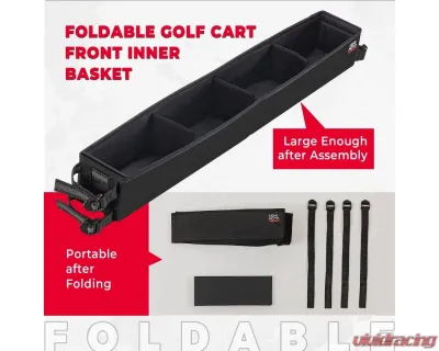 Kemimoto Universal Golf Cart Inner Front Storage Basket EZGO / Drive / ICON / Club Car - B1406-02201BK