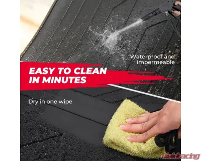 Kemimoto Golf Cart Floor Mat Full Coverage UMAX Rally / Drive 2 Models 2017-2023 - B1406-02401BK