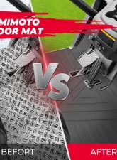 Kemimoto Golf Cart Floor Mat Full Coverage UMAX Rally / Drive 2 Models 2017-2023                                     - B1406-02401BK - Image 4