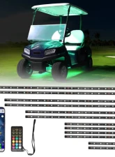 Kemimoto Golf Cart Million Colors Underglow LED Light Kit 12V 12pc                                     - B1406-02501 - Image 8