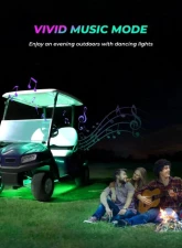 Kemimoto Golf Cart Million Colors Underglow LED Light Kit 12V 12pc                                     - B1406-02501 - Image 2