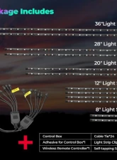 Kemimoto Golf Cart Million Colors Underglow LED Light Kit 12V 12pc                                     - B1406-02501 - Image 3
