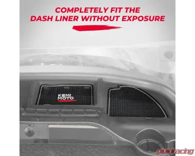 Kemimoto Golf Cart Dash Liner Mats w/ Club Car 2004-2023 - B1406-02701BK