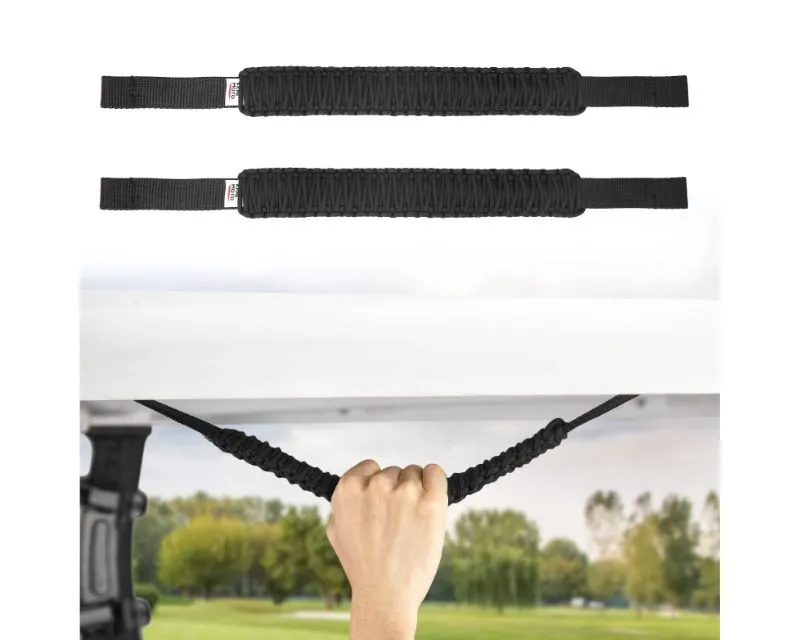 Kemimoto Golf Cart Grab Handles EZGO / Club Car / Drive2 / Icon / Black - B1406-02901BK