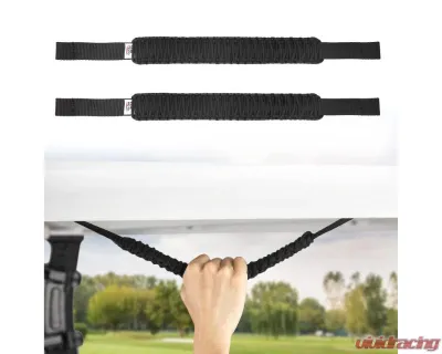 Kemimoto Golf Cart Grab Handles EZGO / Club Car / Drive2 / Icon / Black - B1406-02901BK