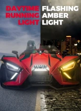 Kemimoto Upper Accent Light Kit Turn Signal Light Polaris Slingshot S / SL / SLR / GT 2PCS                                     - B1501-00201CL - Image 4