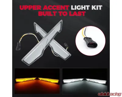 Kemimoto Upper Accent Light Kit Turn Signal Light Polaris Slingshot S / SL / SLR / GT 2PCS - B1501-00201CL