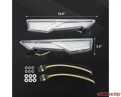 Kemimoto Upper Accent Light Kit Turn Signal Light Polaris Slingshot S / SL / SLR / GT 2PCS - B1501-00201CL