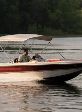 Kemimoto Pontoon Boat Bimini Top 4 Bow                                     - B1604-01401BG - Image 2