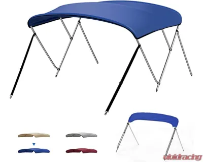 Kemimoto Pontoon Boat Bimini Top 15 Bow - B1604-00301BL