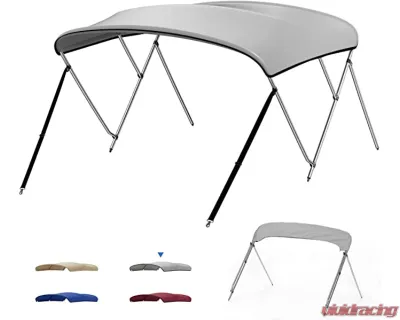 Kemimoto Pontoon Boat Bimini Top 12 Bow - B1604-01501GY