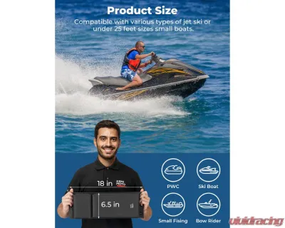 Kemimoto 4pc PVC Boat Fender BumpersJet Ski and Docking w/ Ropes - B1610-00202