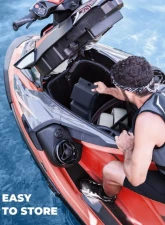 Kemimoto 4pc PVC Boat Fender BumpersJet Ski and Docking w/ Ropes                                     - B1610-00202 - Image 6