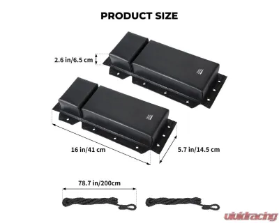 Kemimoto 2pc PVC Boat Bumper Marine Dock FenderStraight-Edge Or Corner - B1610-00701