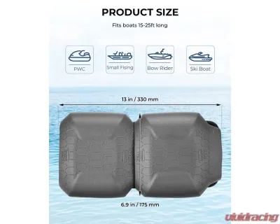 Kemimoto Adjustable Boat Fender Modular Assembly Bumpers - B1610-00802