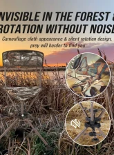 Kemimoto 360 Degree Tripod Swivel Hunting Chair w/ Backrest                                     - B1702-00101 - Image 5