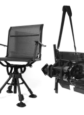 Kemimoto Hunting Fishing Chair 360 Degree Silent Swivel Hight Adjustable Quick Folding Blind Chair                                     - B1702-00301BK - Image 3