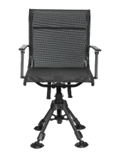 Kemimoto Hunting Fishing Chair 360 Degree Silent Swivel Hight Adjustable Quick Folding Blind Chair                                     - B1702-00301BK - Image 4