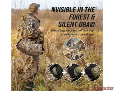 Kemimoto Camouflage Hunting Waist Pouch w/ Fleece | Pockets | Strap - B1704-00102CM