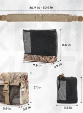 Kemimoto Camo Dove Belt w/ Game Pouch Shell Bottle Bags                                     - B1707-00401CM - Image 7