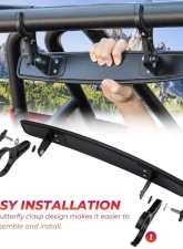 Kemimoto Side | Rear Mirror w/ 1.75" - 2" Roll Bar Cage Polaris RZR / Maverick X3                                     - BZH0221-02 - Image 6