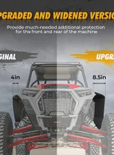 Kemimoto Fender Flare 8.5" Mud Flap Polaris RZR                                     - BZH0227-02 - Image 4