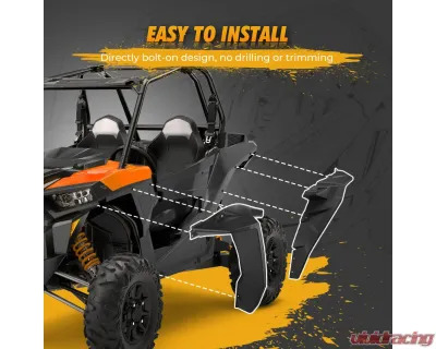 Kemimoto Fender Flare 8.5" Mud Flap Polaris RZR - BZH0227-02