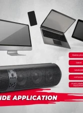 Kemimoto UTV Speakers / 2X Tweeters 4X Subwoofers Waterproof BluetoothAUX Input USB Port 500W 28" Outdoor Marine Soundbars                                     - BZH0236-02 - Image 8