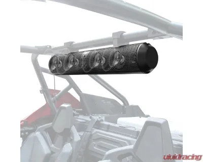 Kemimoto UTV Speakers / 2X Tweeters 4X Subwoofers Waterproof BluetoothAUX Input USB Port 500W 28" Outdoor Marine Soundbars - BZH0236-02