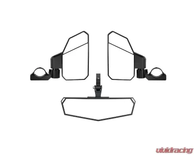 Kemimoto UTV Side Mirrors and Center Mirror1.6"-2" Roll Bar - BZH0237-02
