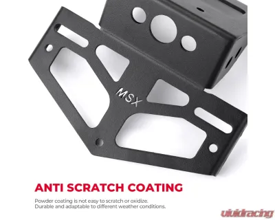Kemimoto License Plate Bracket Holder Fender Eliminator Kits Honda Grom - F0302-00601BK