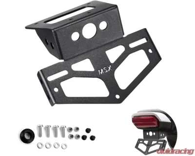 Kemimoto License Plate Bracket Holder Fender Eliminator Kits Honda Grom - F0302-00601BK