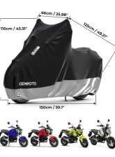 Kemimoto Motorcycles Protective Cover                                     - F0313-00401BK - Image 5