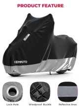 Kemimoto Motorcycles Protective Cover                                     - F0313-00401BK - Image 8