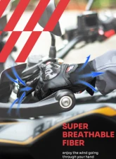 Kemimoto Motorcycle Full Finger Gloves                                     - F1109-01302XLBK - Image 5