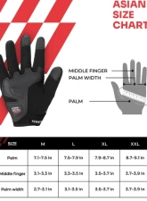 Kemimoto Motorcycle Full Finger Gloves                                     - F1109-01302XLBK - Image 6