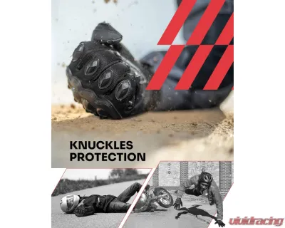 Kemimoto Motorcycle Riding Summer Gloves - F1109-01402MBK