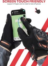 Kemimoto Motorcycle Riding Summer Gloves                                     - F1109-01402MBK - Image 5