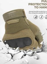 Kemimoto Motorcycle Tactical Gloves                                     - F1109-01502MBR - Image 2