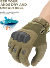 Kemimoto Motorcycle Tactical Gloves                                     - F1109-01502MBR - Image 5