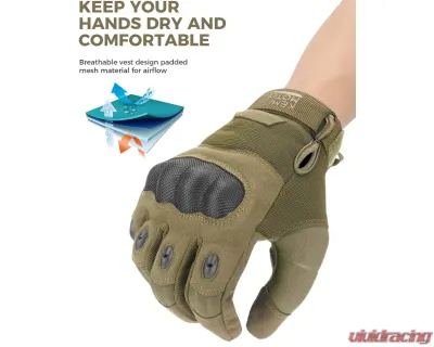 Kemimoto Motorcycle Tactical Gloves - F1109-01502MBR