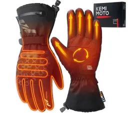 Kemimoto Upgrade Winter Heated Gloves w/ 2500 mAh Battery