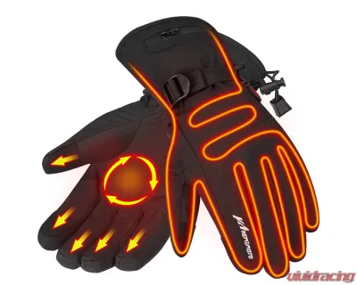 Kemimoto Upgrade Heated Gloves Ice Fishing Rechargeable Waterproof - F1109-03401XLBK-ZH